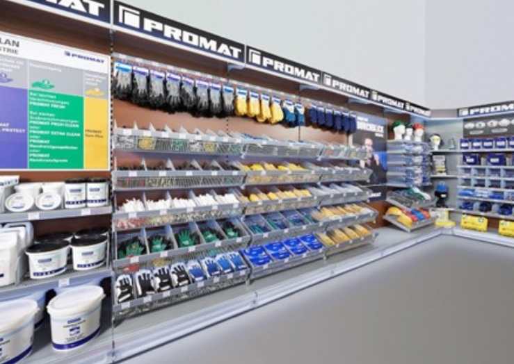 PROMAT POS-Produktwand